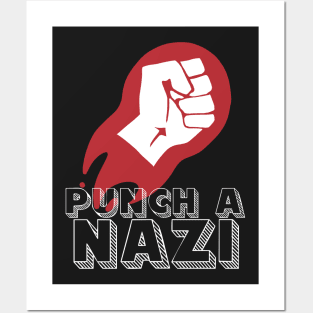 Punch a Nazi T-Shirt Posters and Art